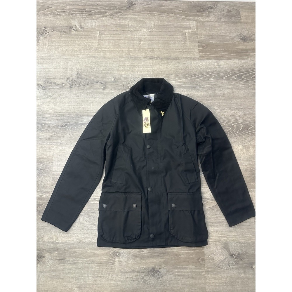 John Partridge Landowner Black 8oz Wax Jacket Men's XXS